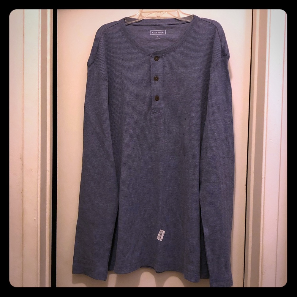 🔥🔥NWOT Club Room Men’s Large Henley
